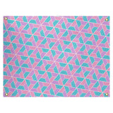Katelyn Elizabeth Blue Pink & Purple Trapezoids Tapestry In/Out
