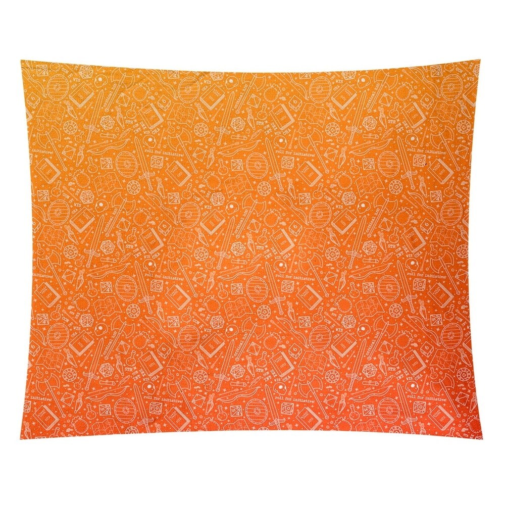 Katelyn Elizabeth Fire Ombre RPG Pattern Tapestry In/Out