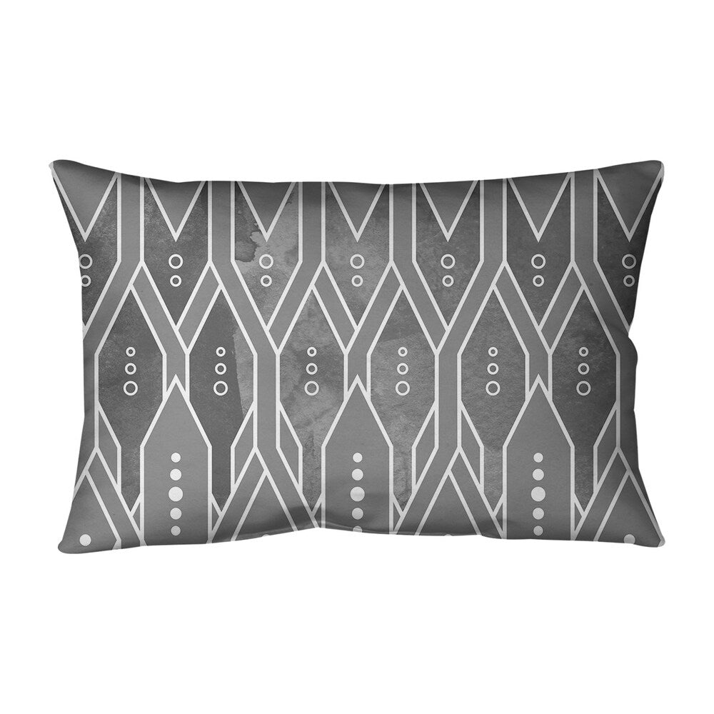 Katelyn Elizabeth Gray Trellis Pattern Pillow (w/ Removable Insert) - Cotton Twill