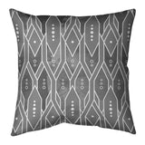 Katelyn Elizabeth Gray Trellis Pattern Pillow (w/ Removable Insert) - Cotton Twill