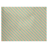 Katelyn Elizabeth Green & Orange Reverse Ombre Geometric Pattern Tapestry In/Out