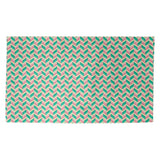 Katelyn Elizabeth Green & Pink Chevrons Dobby Rug
