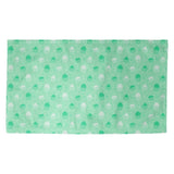 Katelyn Elizabeth Green & White Cupcake Pattern Dobby Rug