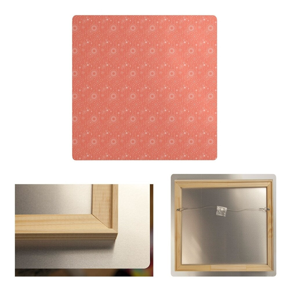 Katelyn Elizabeth Orange Astrology Pattern Metal Print