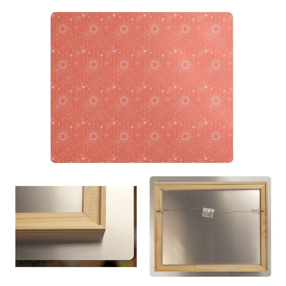 Katelyn Elizabeth Orange Astrology Pattern Metal Print