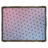 Katelyn Elizabeth Pink & Blue Hexagons & Triangles Woven Blanket - Artwork Content Process - Multi