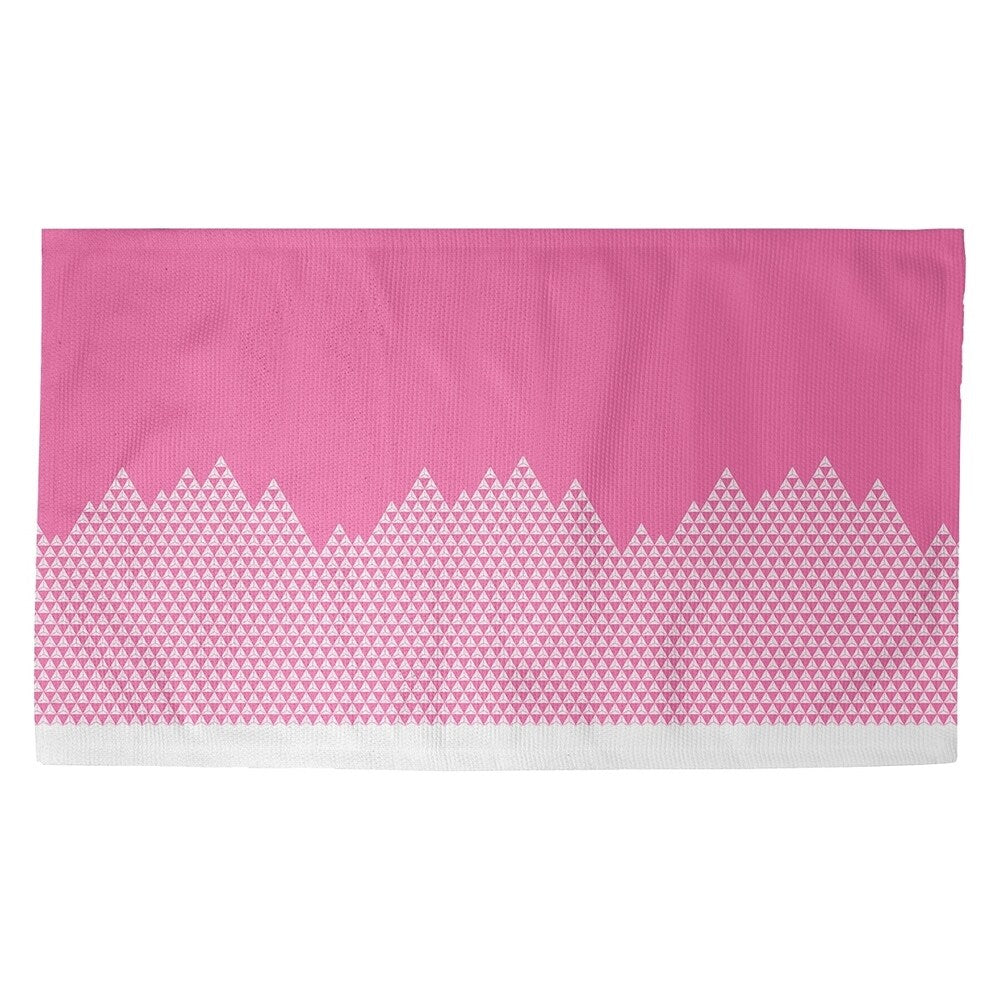 Katelyn Elizabeth Pink Mountain Pattern Dobby Rug