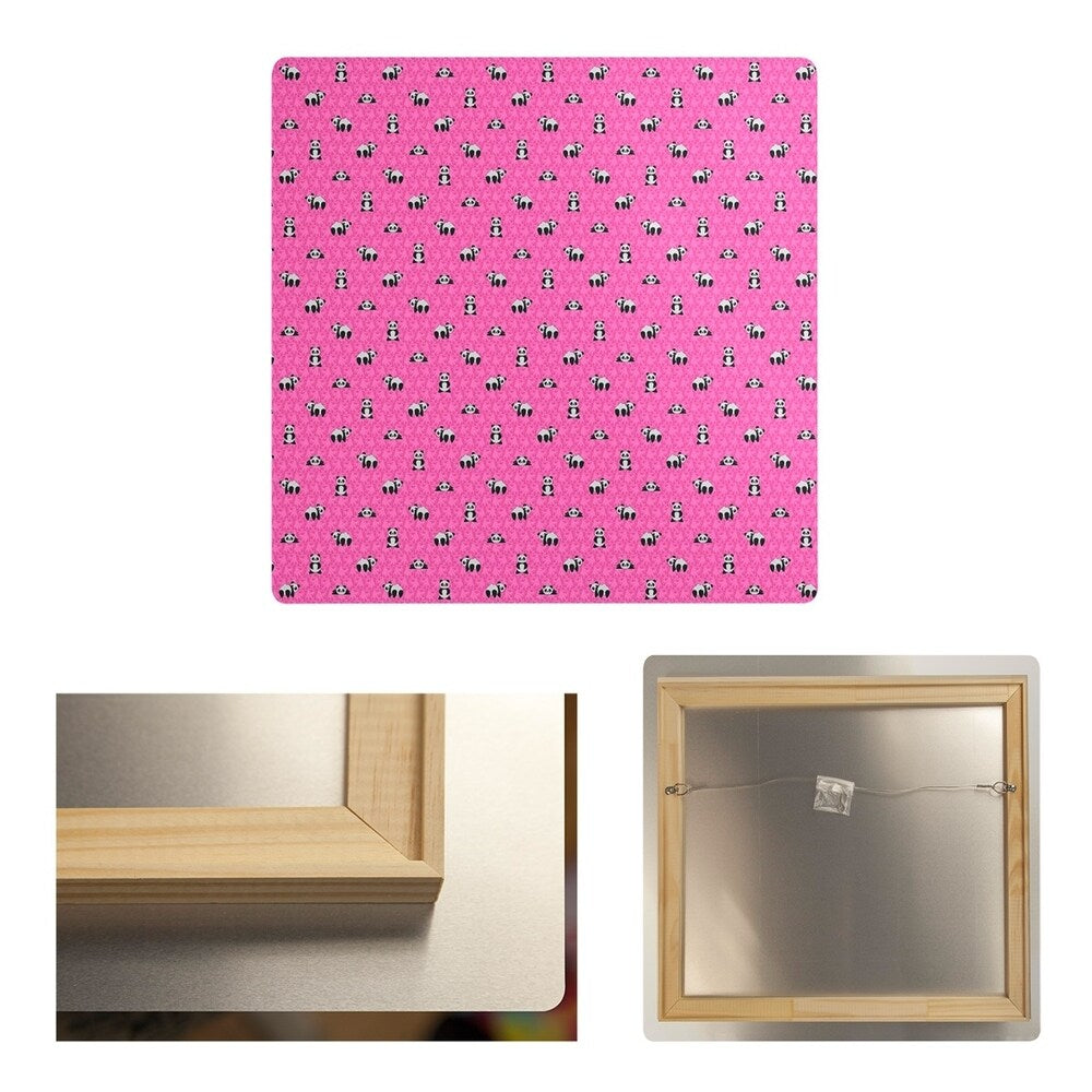 Katelyn Elizabeth Pink Panda Pattern Metal Print