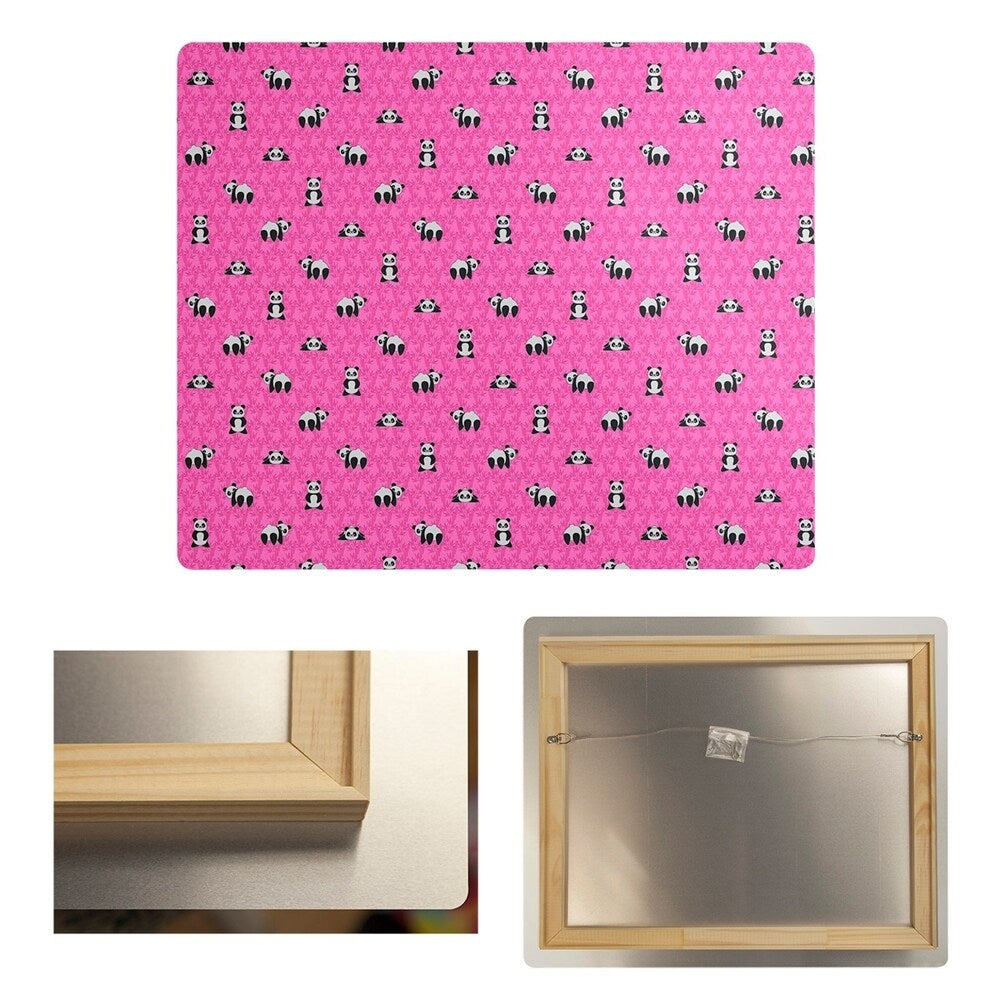 Katelyn Elizabeth Pink Panda Pattern Metal Print