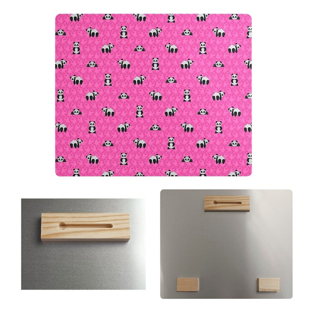 Katelyn Elizabeth Pink Panda Pattern Metal Print