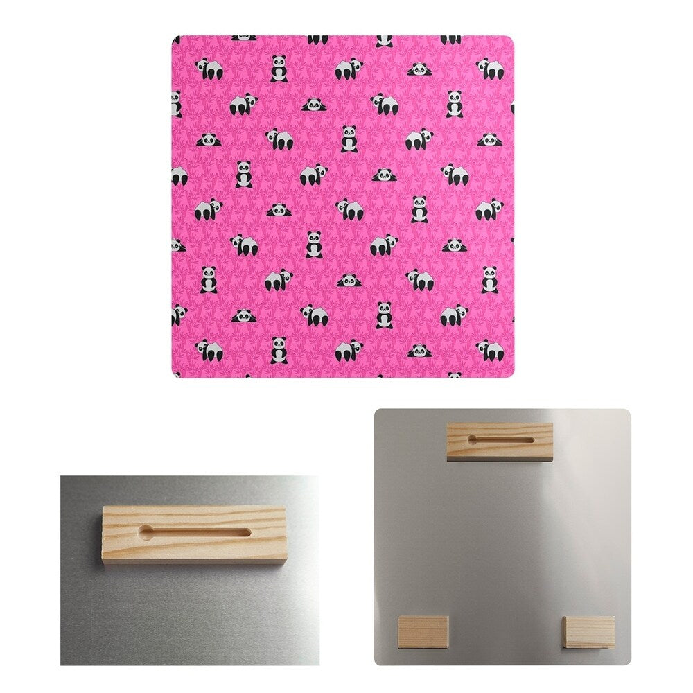 Katelyn Elizabeth Pink Panda Pattern Metal Print