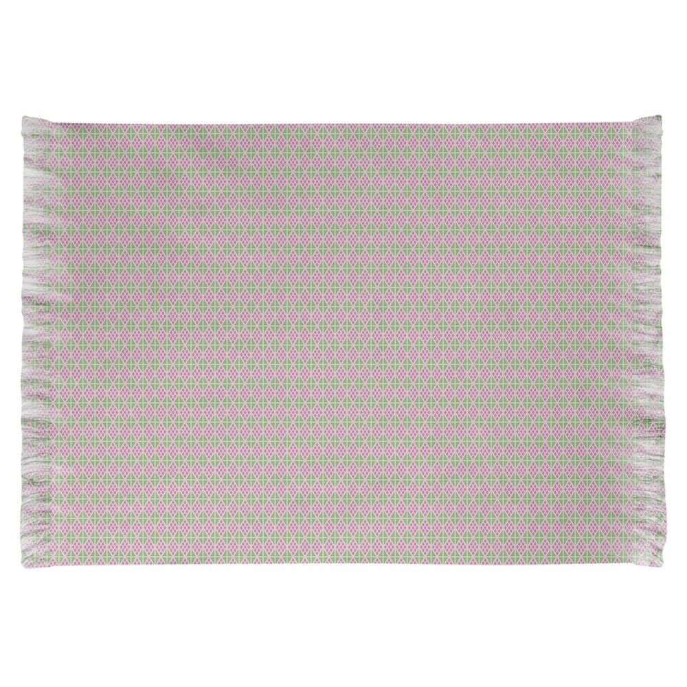 Katelyn Elizabeth Pink Pastel Diamonds Chenille Rug