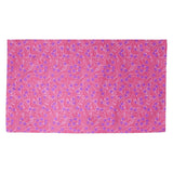 Katelyn Elizabeth Pink & Purple Swirly Floral Pattern Dobby Rug