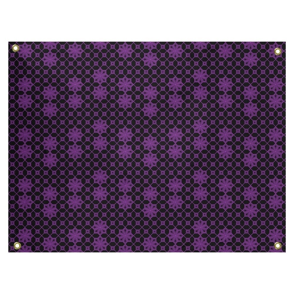 Katelyn Elizabeth Purple & Black Lattice Tapestry In/Out