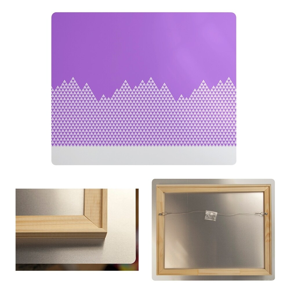 Katelyn Elizabeth Purple Mountain Pattern Metal Print