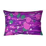 Katelyn Elizabeth Purple Paint Swirls Pillow - Spun Polyester