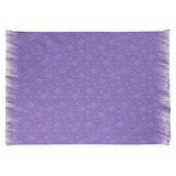 Katelyn Elizabeth Purple Pizza Pattern Chenille Rug
