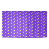 Katelyn Elizabeth Purple Shooting Stars Pattern Dobby Rug