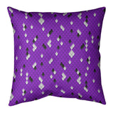 Katelyn Elizabeth Purple Snake Scales Pillow (w/ Removable Insert) - Faux Linen