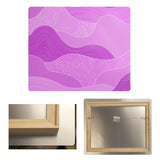 Katelyn Elizabeth Violet Hand Drawn Waves Metal Print