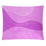 Katelyn Elizabeth Violet Hand Drawn Waves Tapestry