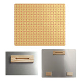 Katelyn Elizabeth Yellow with Red Doily Pattern Metal Print
