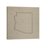 Katelyn Smith Arizona Outline Gallery-Wrapped Canvas - Brown