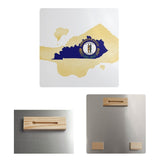 Katelyn Smith Kentucky Flag Watercolor Metal Print