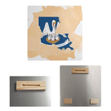 Katelyn Smith Louisiana Flag Watercolor Metal Print