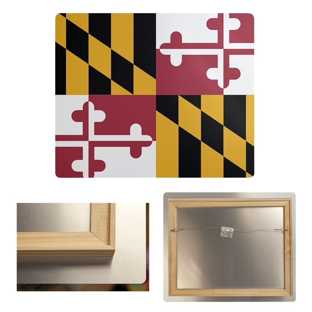 Katelyn Smith Maryland Flag Metal Print