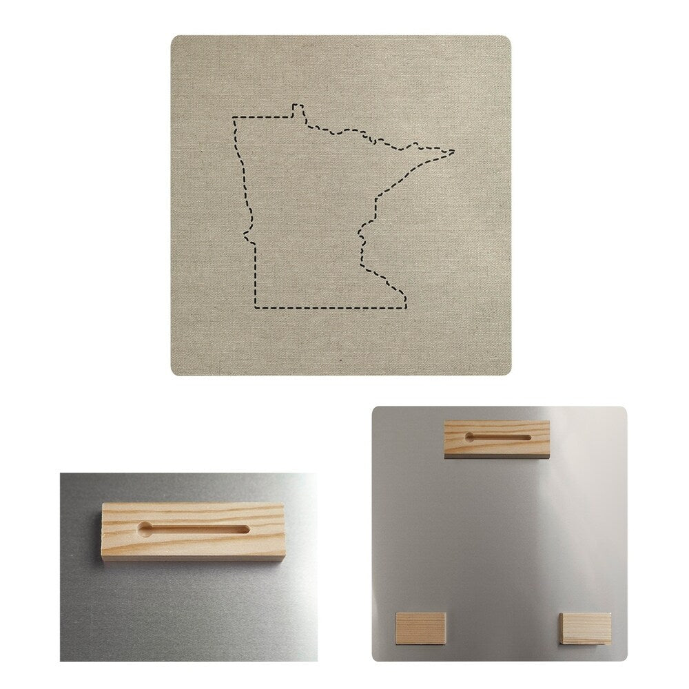 Katelyn Smith Minnesota Outline Metal Print