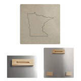 Katelyn Smith Minnesota Outline Metal Print