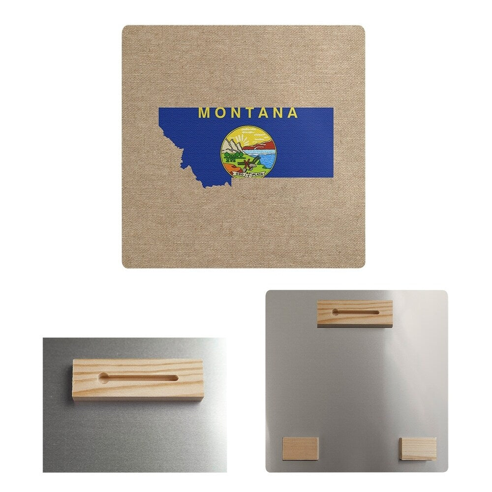 Katelyn Smith Montana State Flag Metal Print