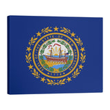 Katelyn Smith New Hampshire Flag Gallery-Wrapped Canvas - Blue
