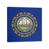 Katelyn Smith New Hampshire Flag Gallery-Wrapped Canvas - Blue