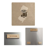 Katelyn Smith New Jersey Flag Sepia Metal Print