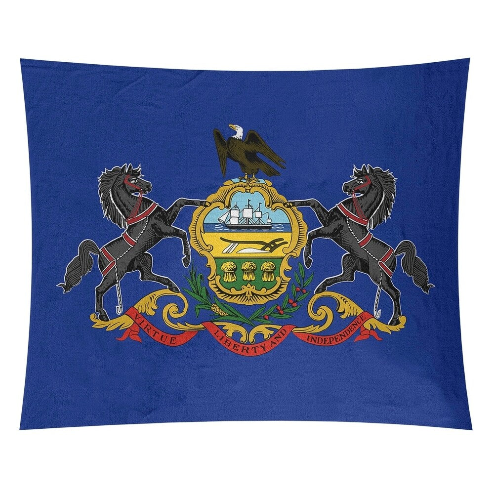 Katelyn Smith Pennsylvania Flag Wall Tapestry - 26 x 36