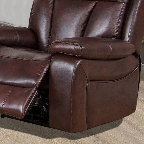 Kathleen Leather Power Sofa, Loveseat and Chair Recliner Set