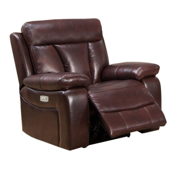 Kathleen Leather Power Sofa, Loveseat and Chair Recliner Set