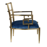 Kathy Ireland Stainless Steel Accent Chair