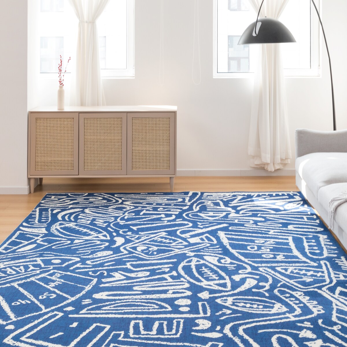 Katie Merz SPORTSGLYPHS Football Area Rug