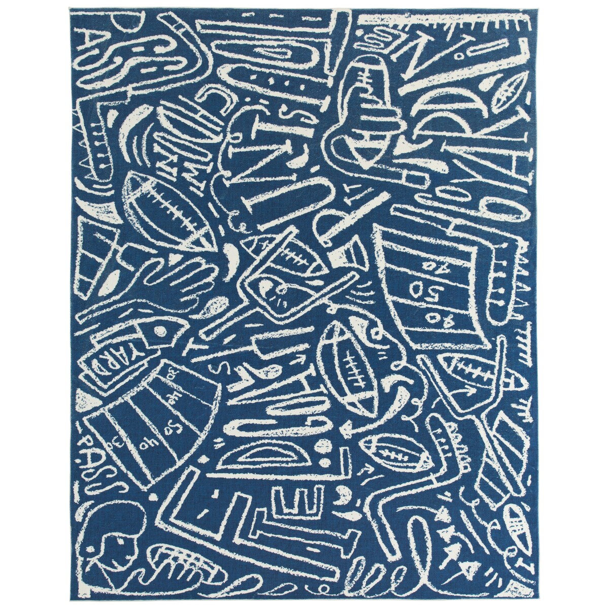 Katie Merz SPORTSGLYPHS Football Area Rug