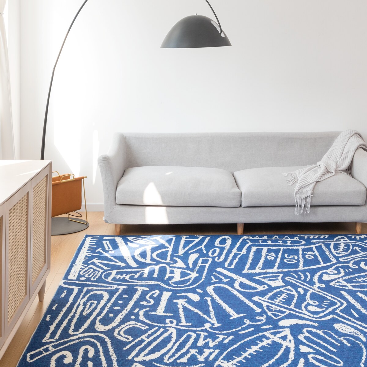 Katie Merz SPORTSGLYPHS Football Area Rug