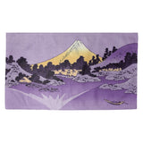 Katsushika Hokusai Mt. Fuji Reflected in Lake Kawaguchi in Purple Dobby Rug