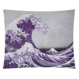 Katsushika Hokusai The Great Wave in Purple Wall Tapestry - 26 x 36