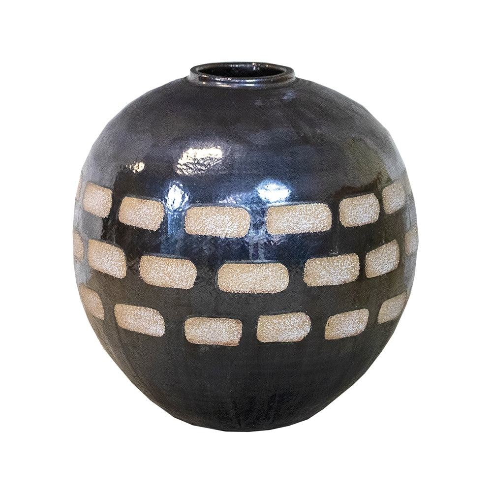 Kavana Décor Mills Floor Vase in Black