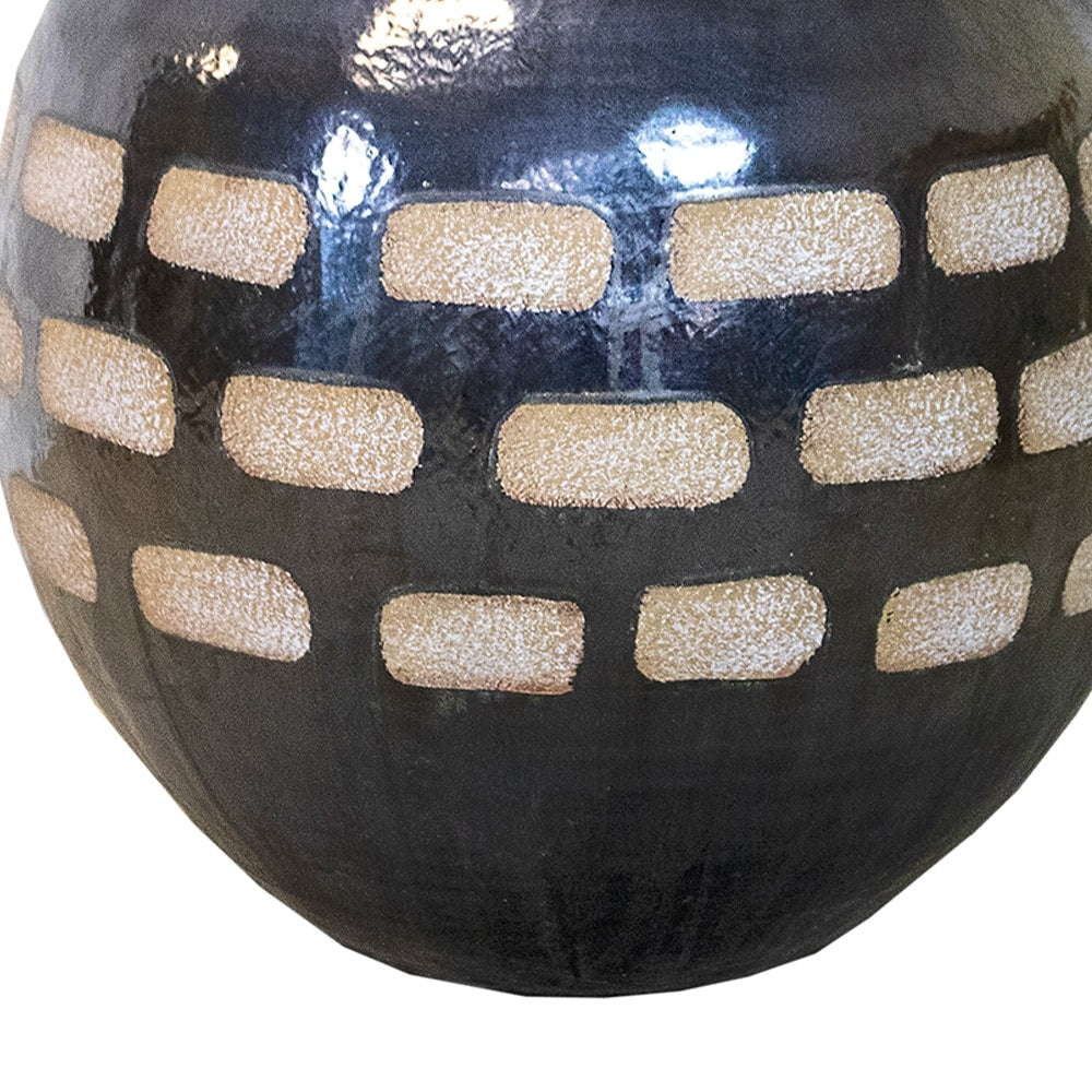 Kavana Décor Mills Floor Vase in Black
