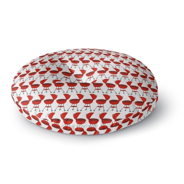Kavka Designs BBQ Red Floor Pillow