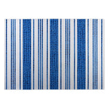 Kavka Designs Blue/White Cummaquid Blue Indoor/Outdoor Floor Mat (8' X 8') - 8' x 8'