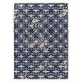 Kavka Designs Toba Blue/ Ivory Accent Rug (2' X 3') - 2' x 3'